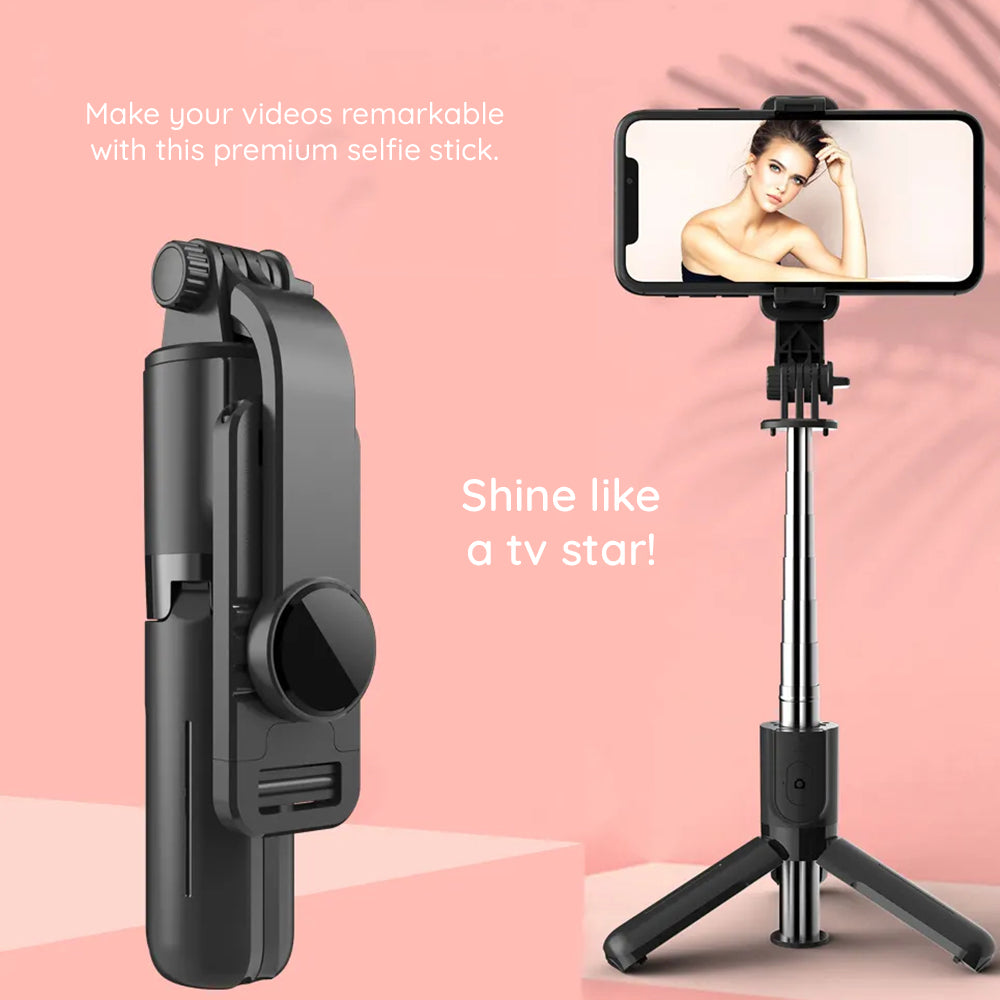 Selfie Stick Bluetooth Techsuit L11, Universale, Nero