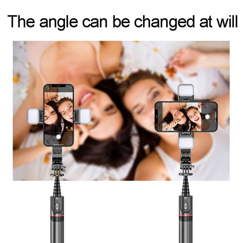 Selfie Stick Bluetooth Techsuit L12D, Universale, Nero