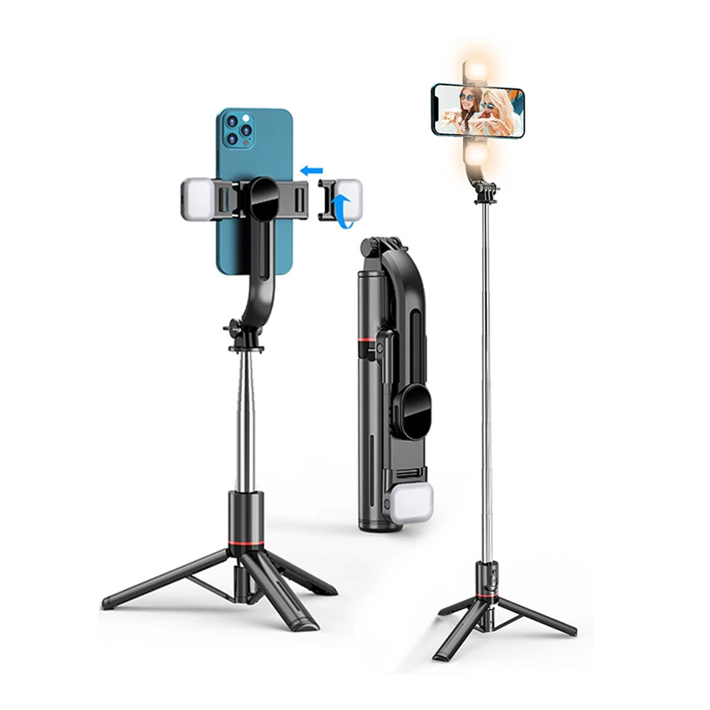 Selfie Stick Bluetooth Techsuit L13d, Universale, Nero