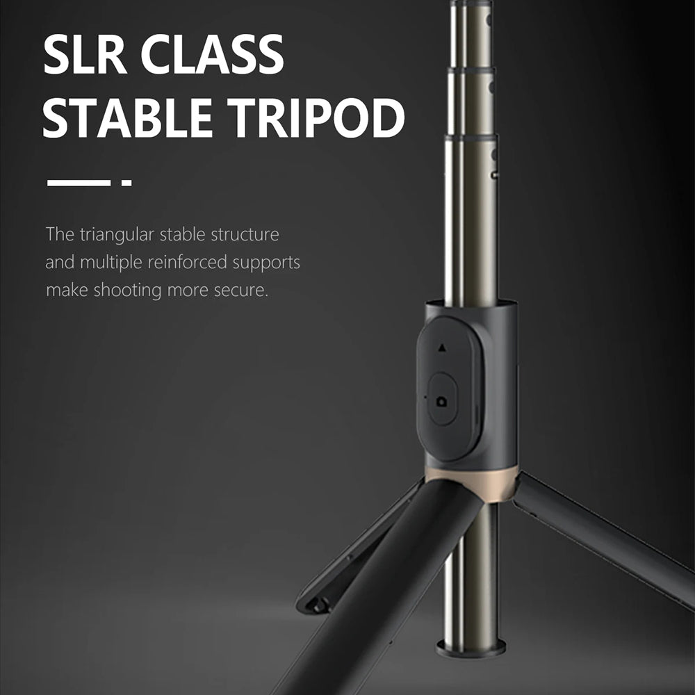 Selfie Stick Bluetooth Techsuit Q03s, Universal, Black