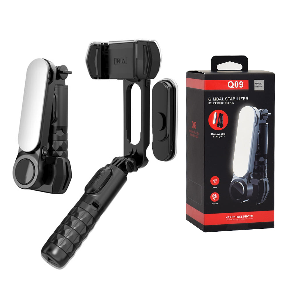Selfie Stick Bluetooth Techsuit Q09, Universale, Nero