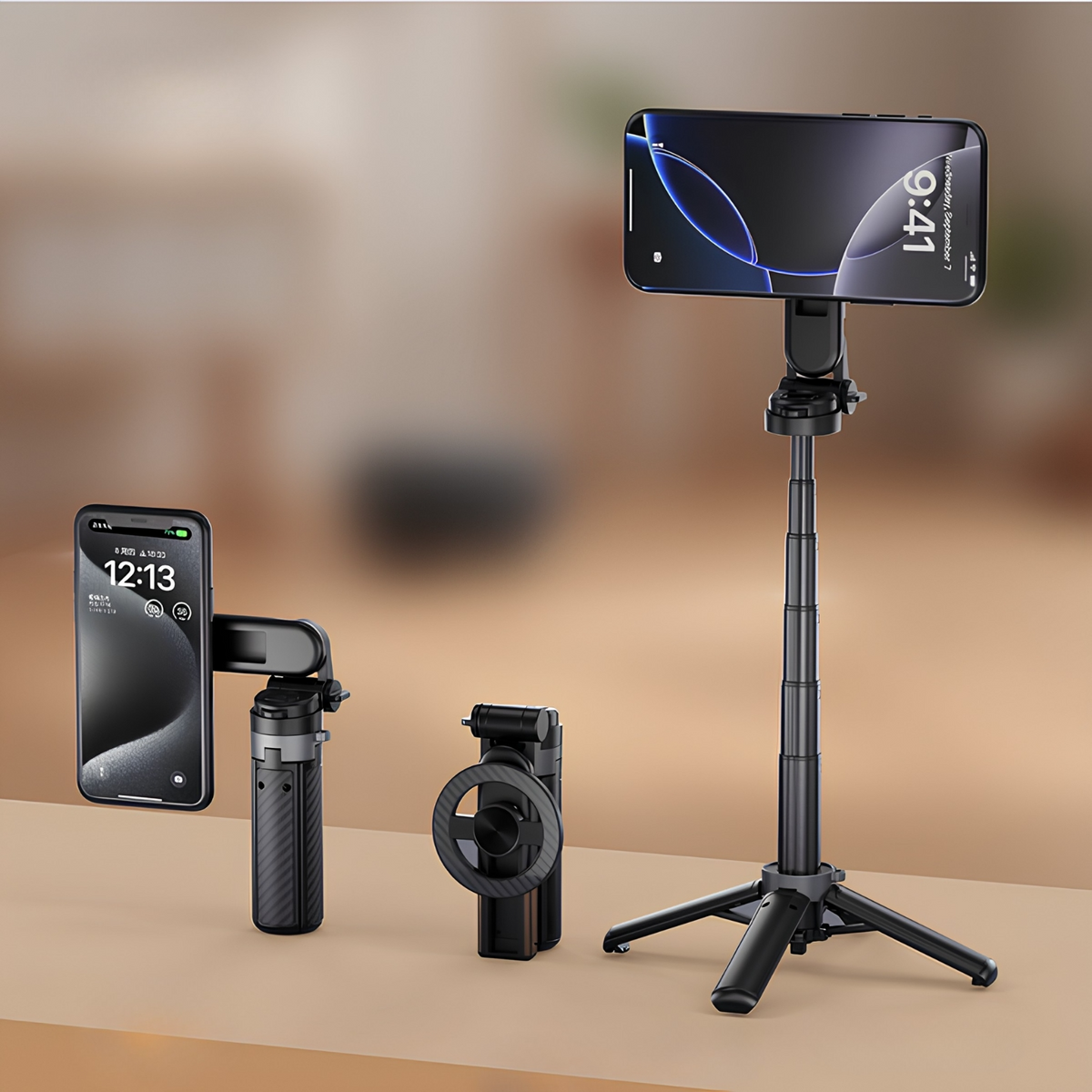Selfie Stick Bluetooth XO Design SS25 Pro, Universale, Nero