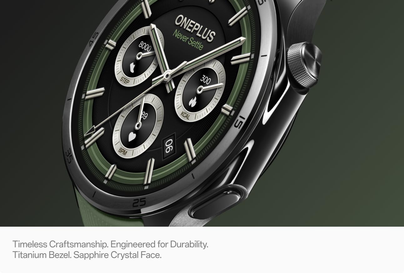 Smartwatch OnePlus Watch 3, 46mm, Verde, Ricondizionato 5491100341