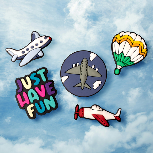 Sticker 3D OEM Travel per Custodia Telefono / Tablet, Set da 5 pezzi, Multicolore