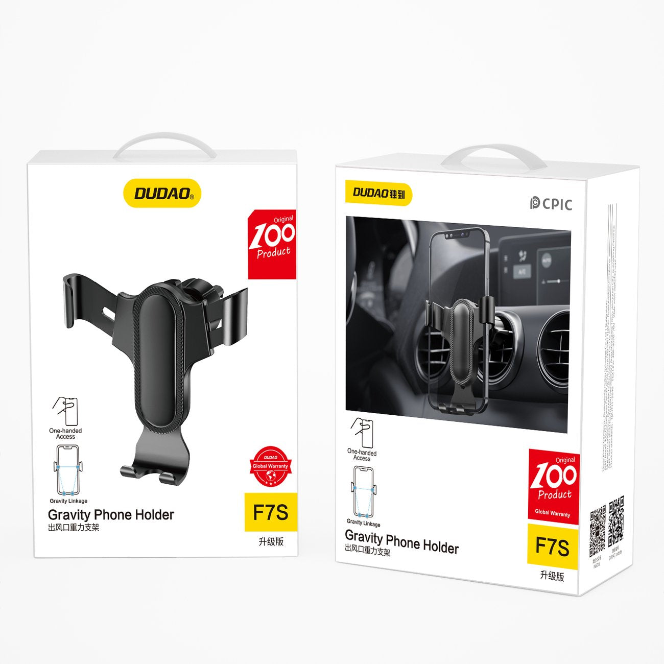 Supporto per auto Dudao F7s, universale, nero