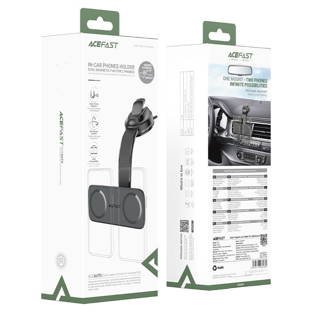 Supporto Auto Magnetico Acefast D60, Universale, Nero