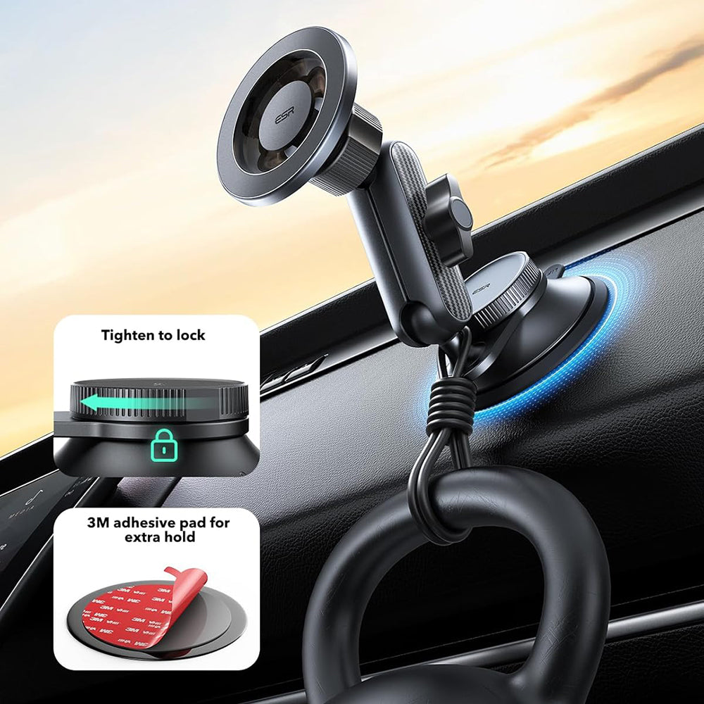 Supporto Auto Magnetico ESR OmniLock Dash, Universale, Nero