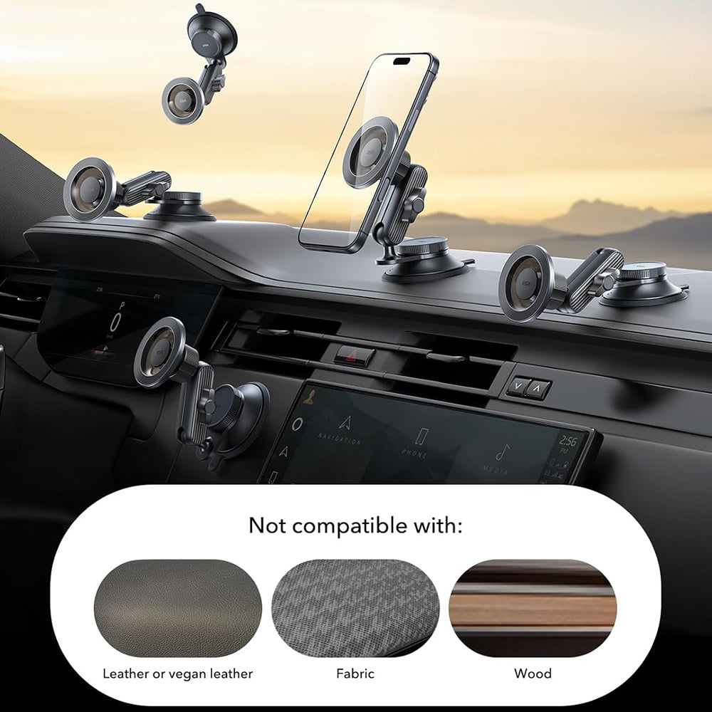 Supporto Auto Magnetico ESR OmniLock Dash, Universale, Nero