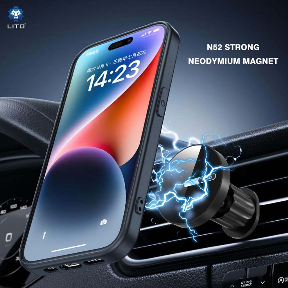Supporto Auto Magnetico Lito LT-W05, Universale, Nero