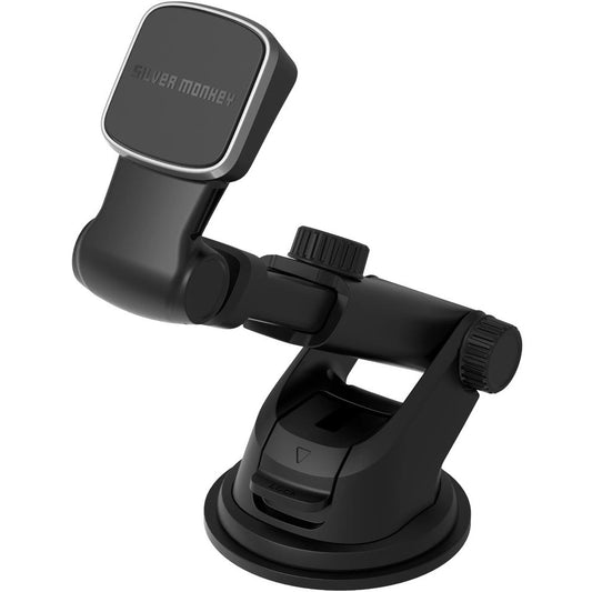 Silver Monkey SMA013 Supporto magnetico per auto, universale, nero