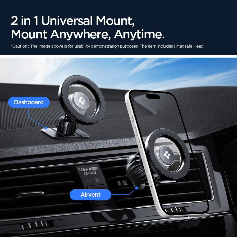 Supporto Auto Magnetico Spigen MFT13, Universale, Argento ACP08314