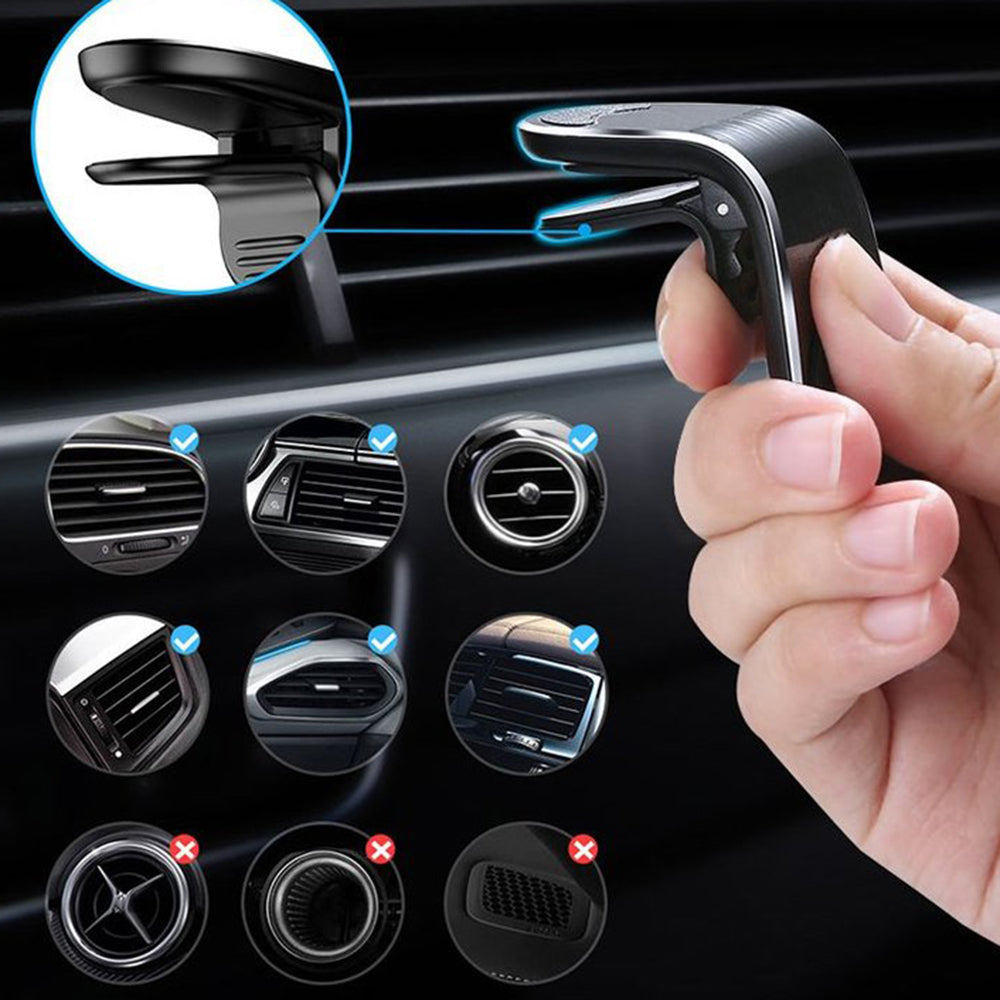 Supporto Auto Magnetico Techsuit S7, Universale, Argento