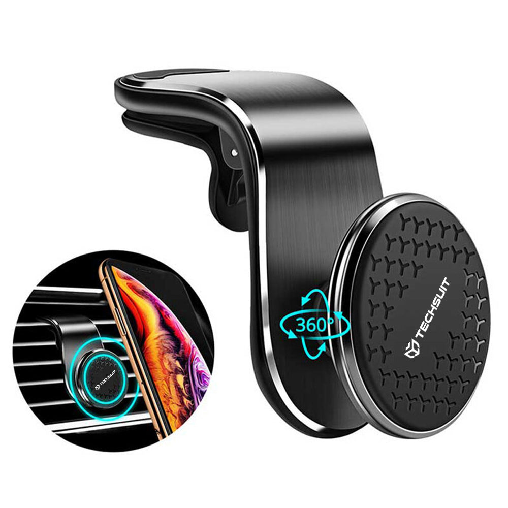 Techsuit S8 Magnetic Car Holder, Universal, Silver
