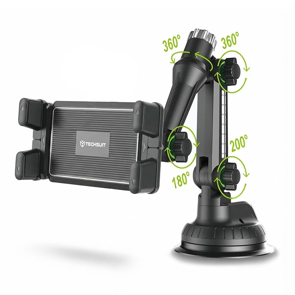 Supporto Auto Techsuit ST1 per Telefono / Tablet, 4.7inch - 12.9inch, Nero