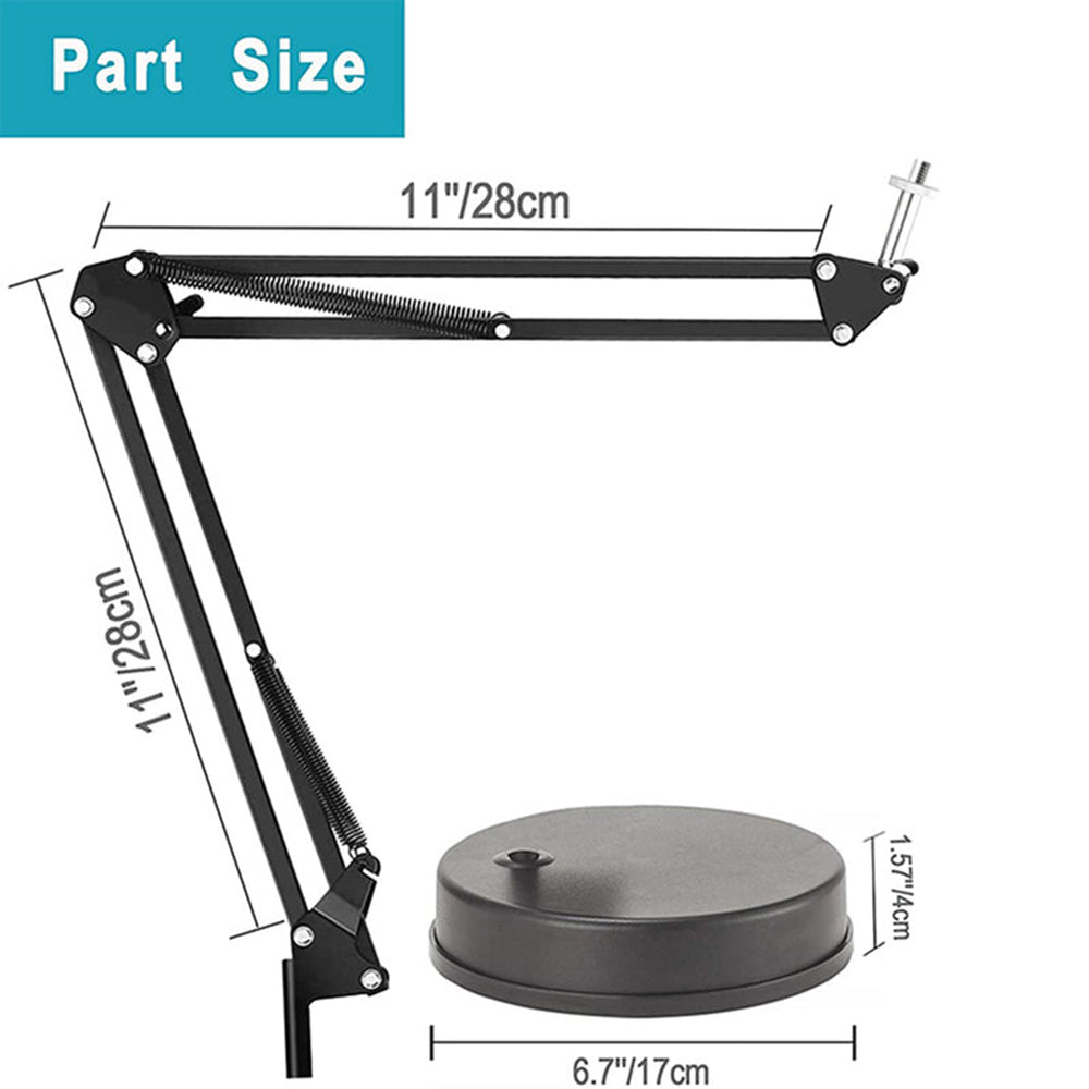 Desk Stand 1/4inch Techsuit GT6 for Camera / Microphone, Black