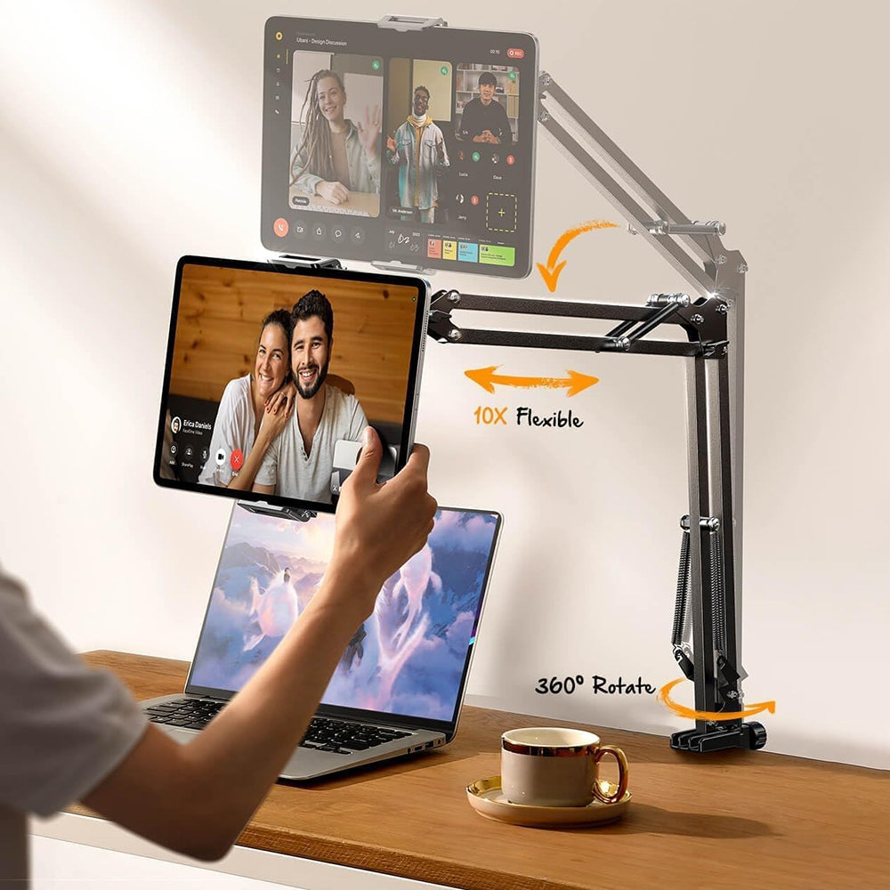Supporto da scrivania Lisen per telefono / tablet, 4.7inch - 12.9inch, Nero YL0223060007