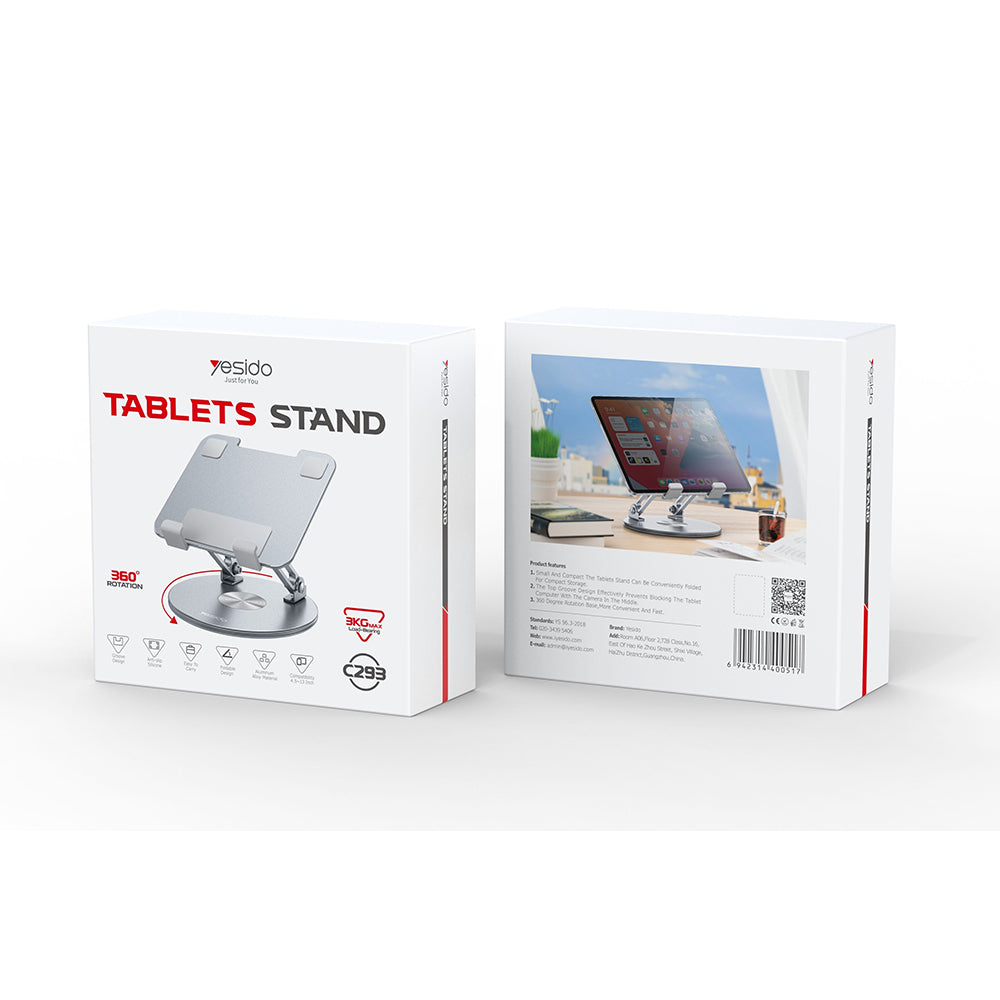 Supporto da scrivania Yesido C293 per Telefono / Tablet, 4.5inch - 13inch, Argento