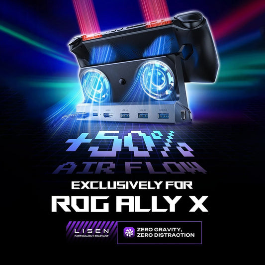 Hub Supporto con Cooler Lisen S1 per Console ROG / Lenovo / Razer / Aya / Logitech / Onexplayer Series, Nero YL0423110005