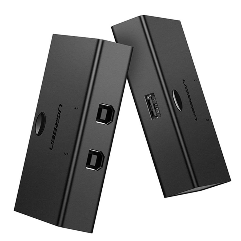 Switch USB UGREEN US158, 2 x USB-B, Nero