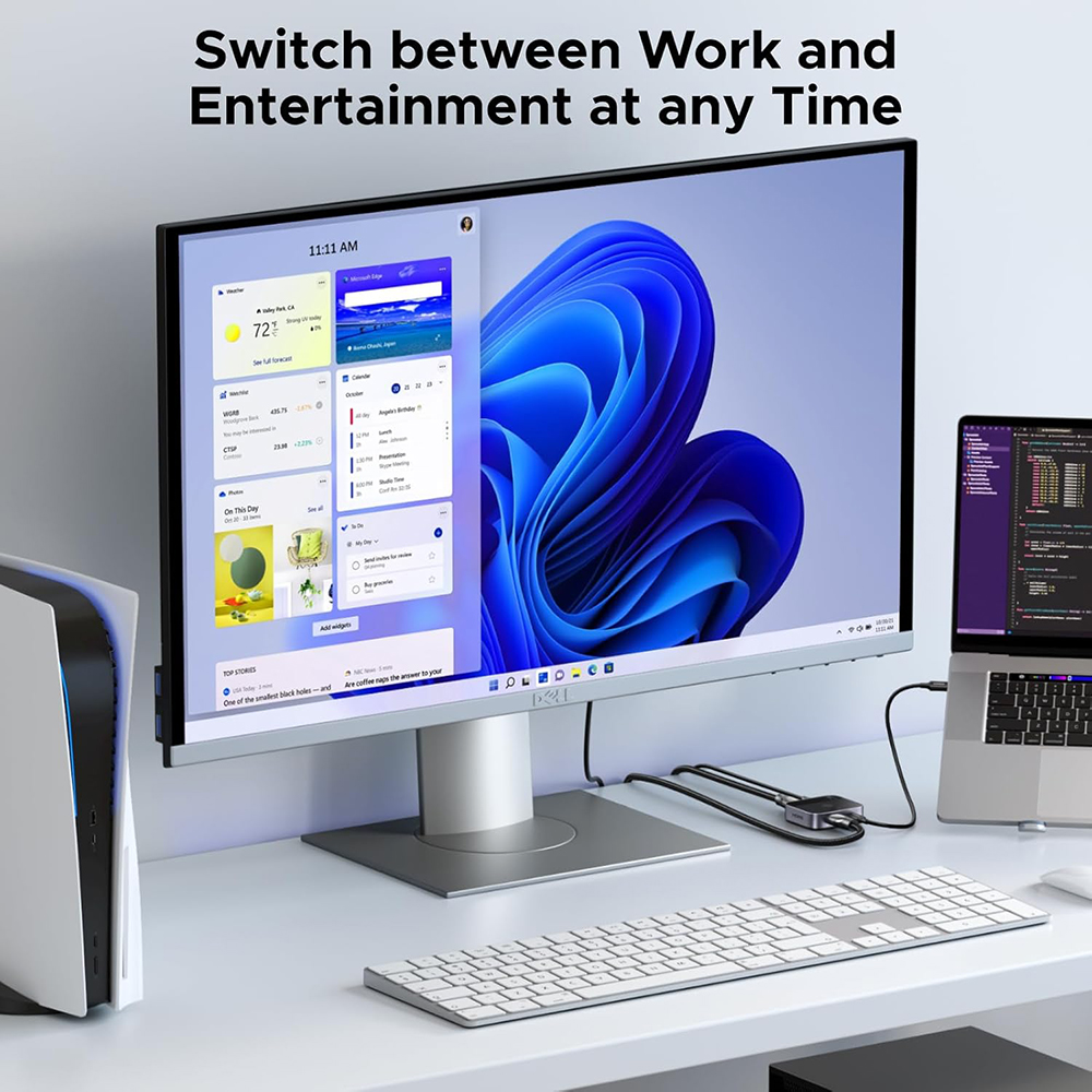 Switch Video HDMI / USB-C UGREEN AW503 (55452), Grigio, Ricondizionato
