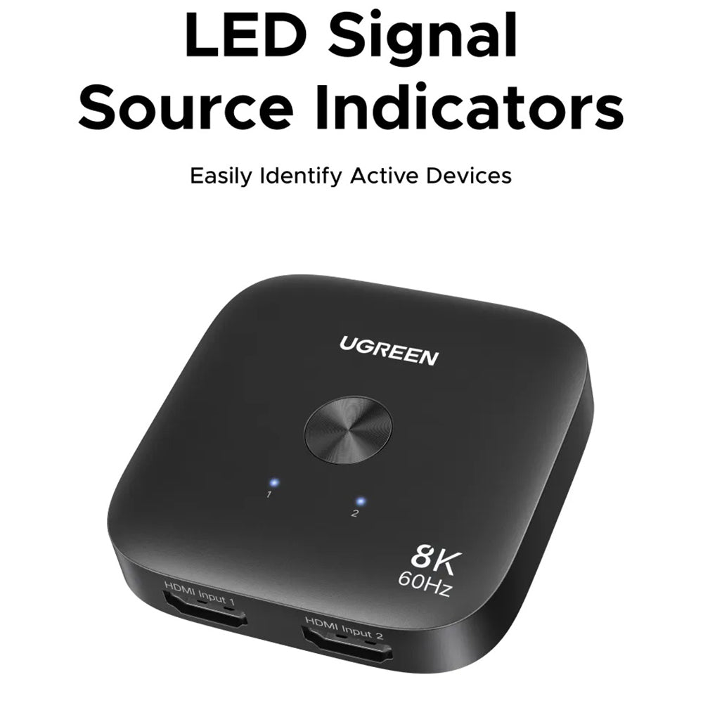 Switch Video HDMI UGREEN 65877, Nero