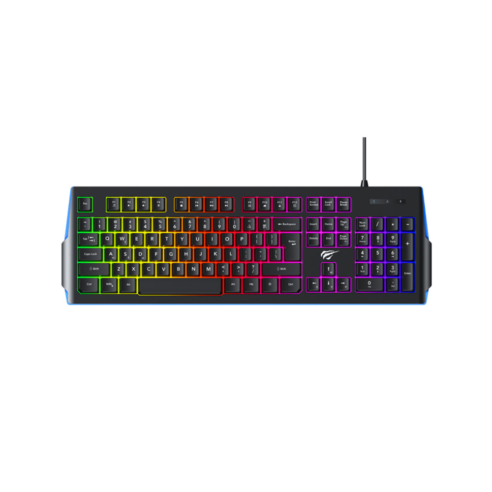 HAVIT KB866L Wired USB Gaming Keyboard, RGB, 1.4m, Black Red