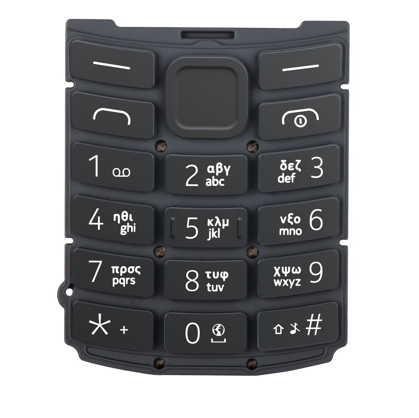 Tastiera greca per Nokia 105 4G 2nd Edition, Charcoal