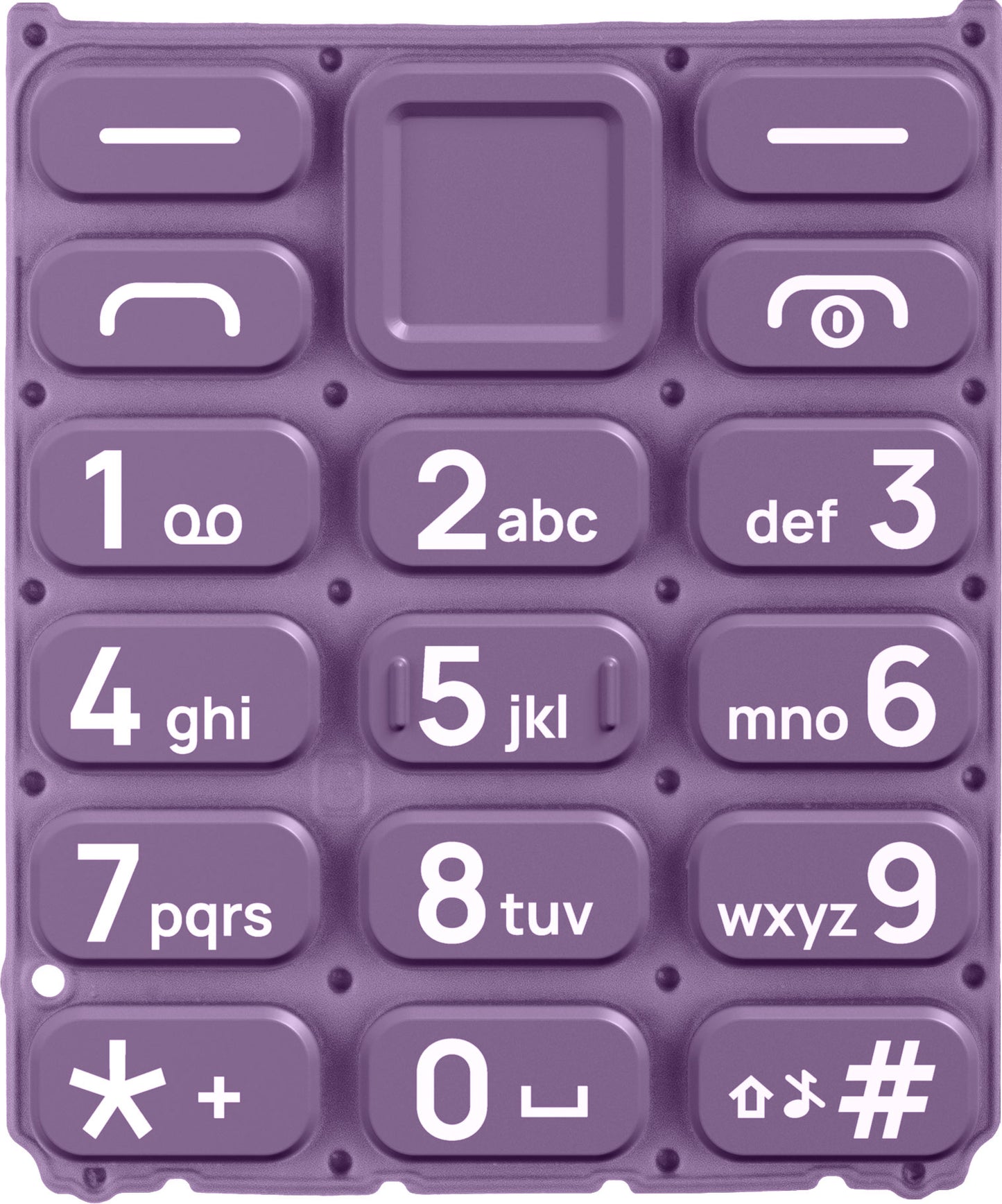 Tastiera Latina per HMD 105 / Nokia 105 (2024), Viola