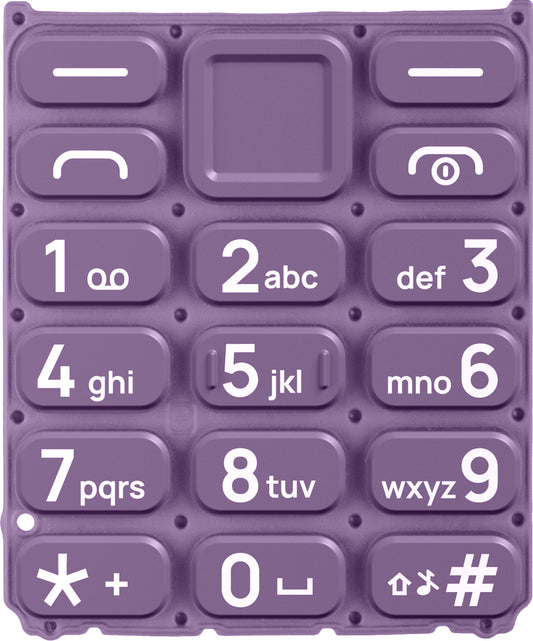 Tastiera Latina per HMD 105 / Nokia 105 (2024), Viola