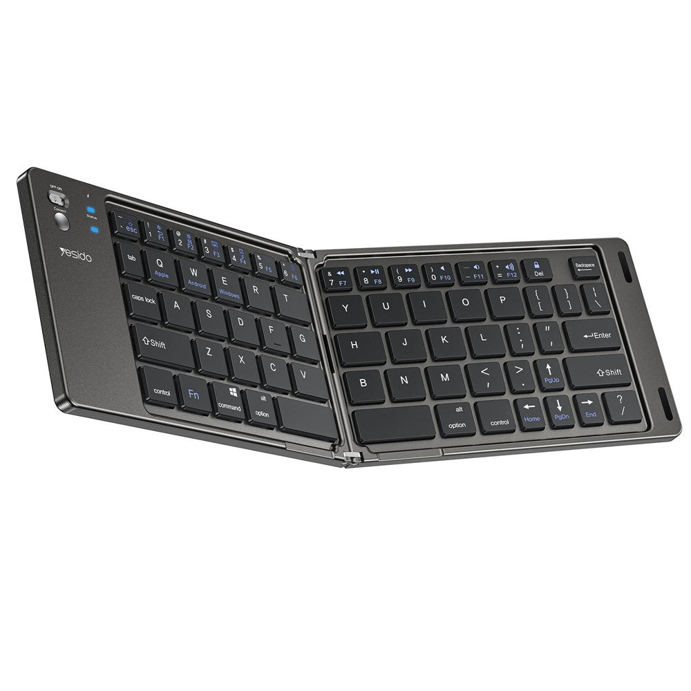 Tastiera Pieghevole Bluetooth Yesido KB27, Nera