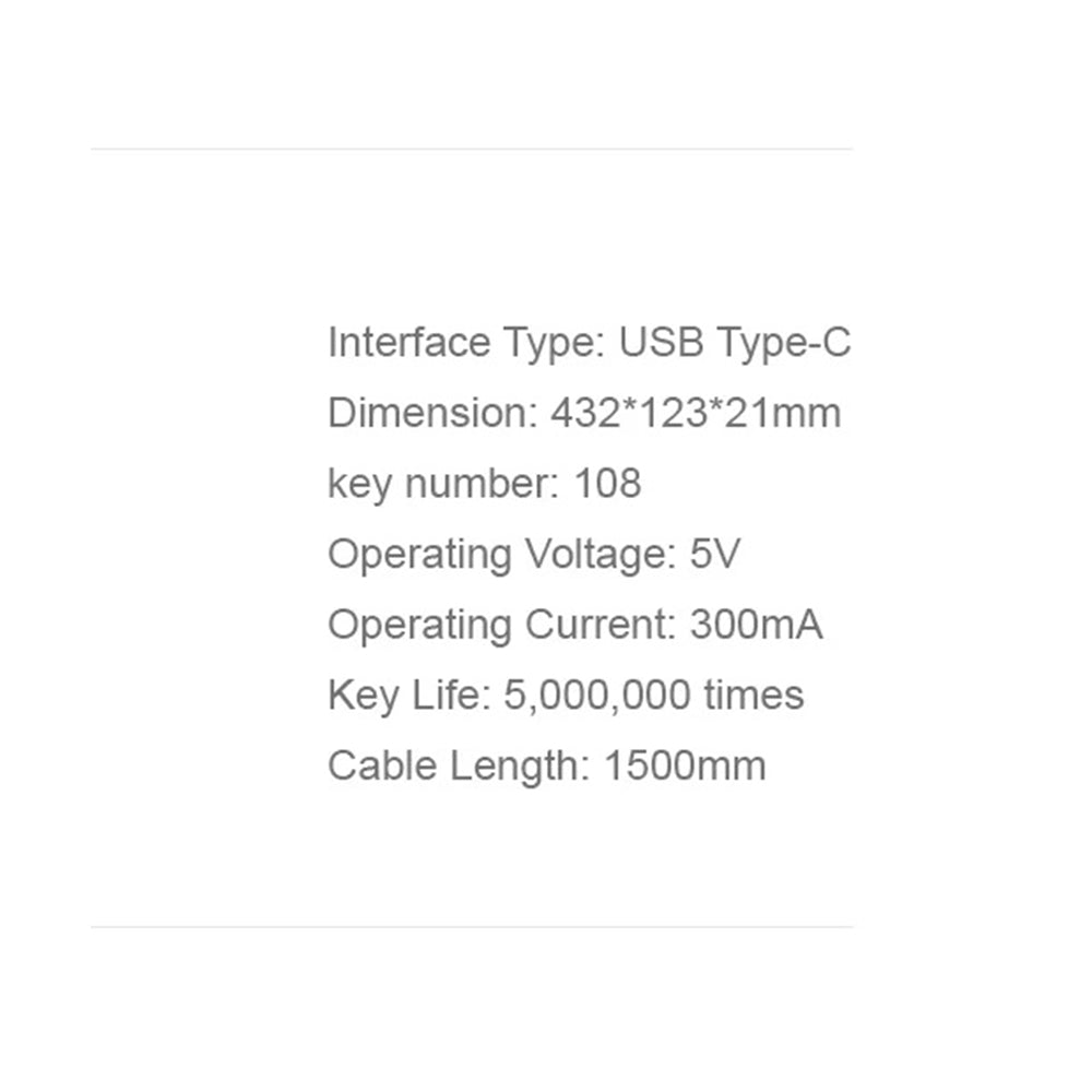Tastiera Wired USB HAVIT KB252, USB-C, 1.5m, Nera