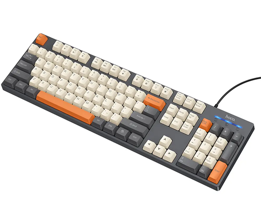 Tastiera Wired USB HOCO GM61 Tri-Color, 1,45m, Grigio