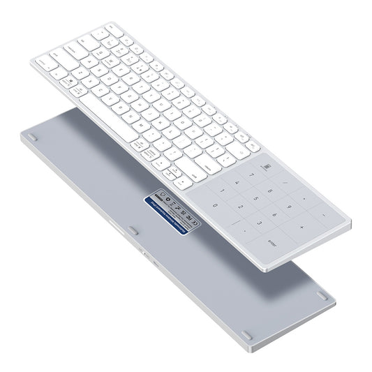 Tastiera Wireless DUX DUCIS LK, BT / Wi-Fi, Bianca