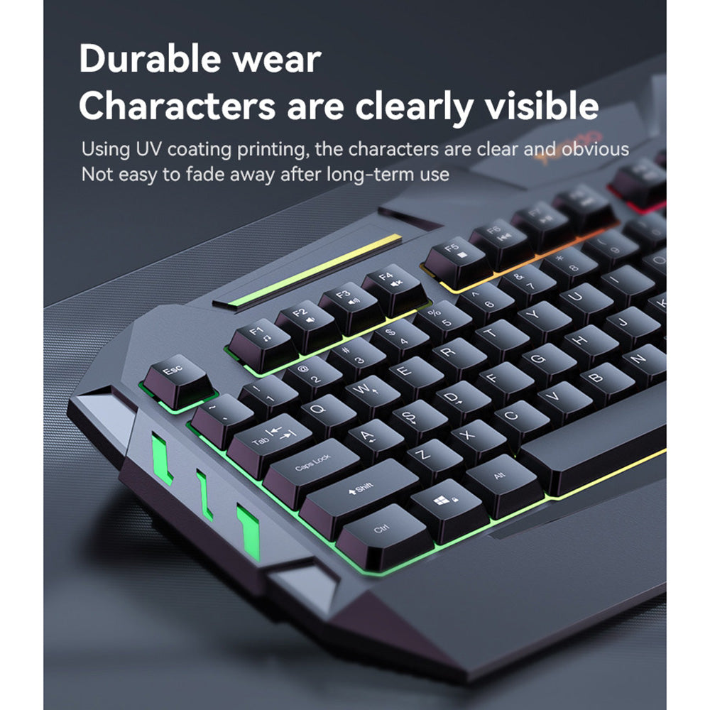 Tastiera Gaming Wired USB Yesido KB21, RGB, 1,5m, Nera