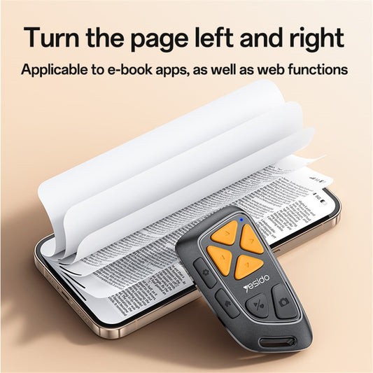 Telecomando Bluetooth Multimedia Yesido SF25, Nero