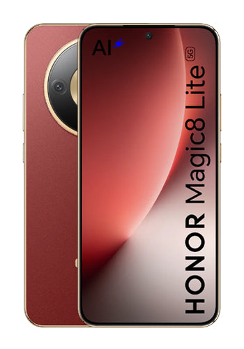 Telefono Cellulare Honor Magic8 Lite 5G Dual SIM, 256GB, 8GB, Marrone Rosso