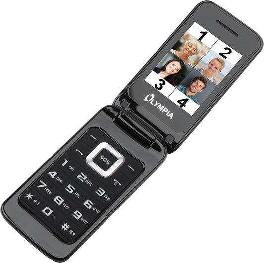 Telefono Cellulare Olympia Luna Dual SIM, Nero 2210