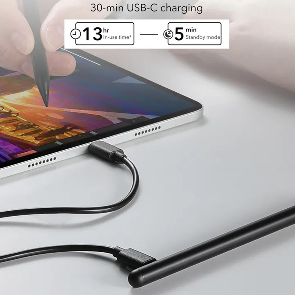 Touch Pen ESR per Apple iPad, Versione Attiva, Nero