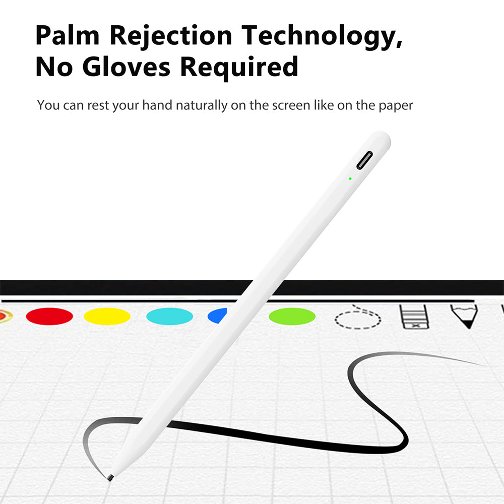 Touch Pen Techsuit A580S per Apple iPad, Versione Attiva, Bianco