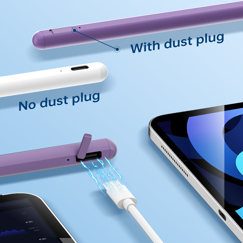 Touch Pen Techsuit AC10SH per Apple iPad, Versione Attiva, Bianco