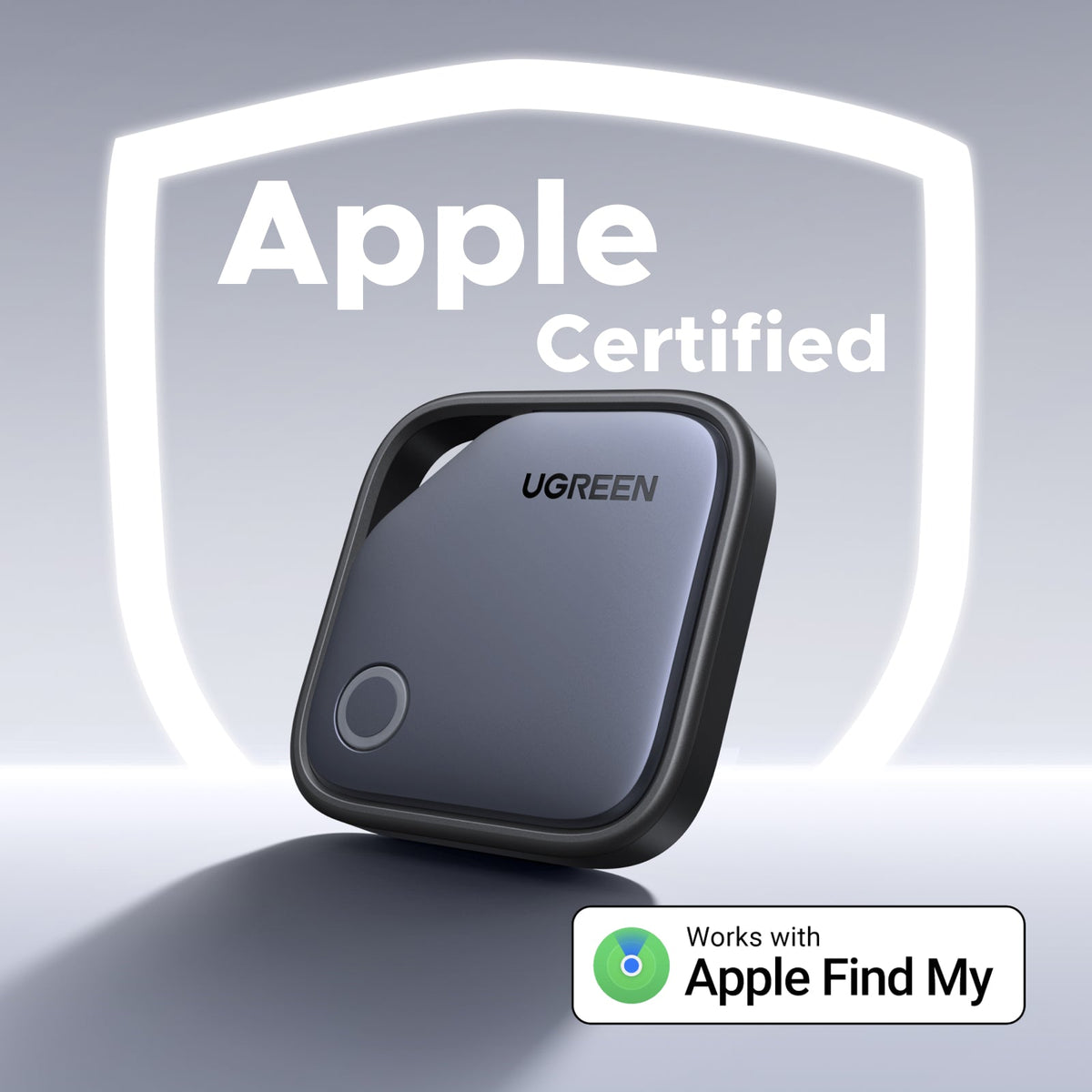 UGREEN SmartTag Pro Smart CM916 (75646P) per iOS / Android Series, Set da 4 pezzi, Nero