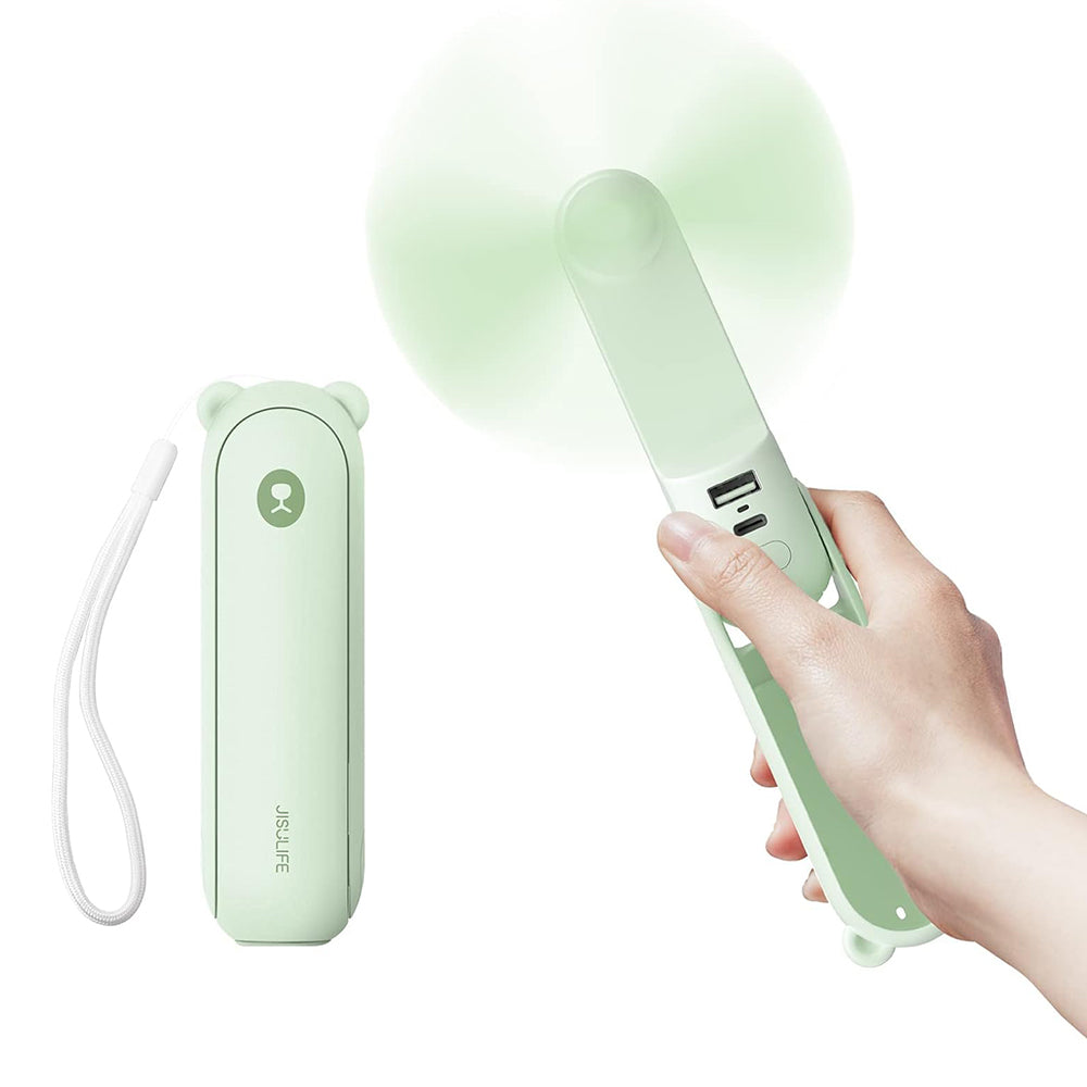 Ventilatore Portatile JisuLife Life8 Plus F8X, Verde