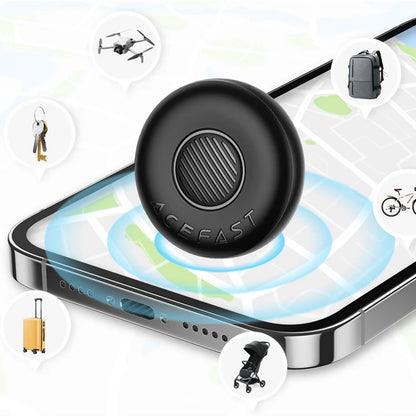 Acefast SmartTag S1 per serie iOS, Set 4 pezzi, Grigio