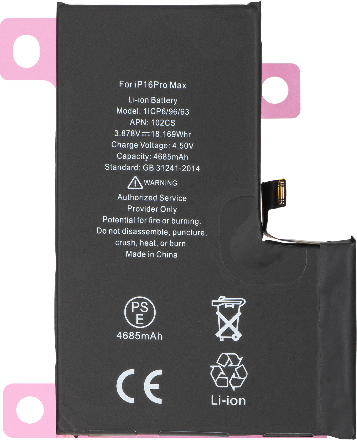 Batteria Apple iPhone 16 Pro Max, Diagnostica