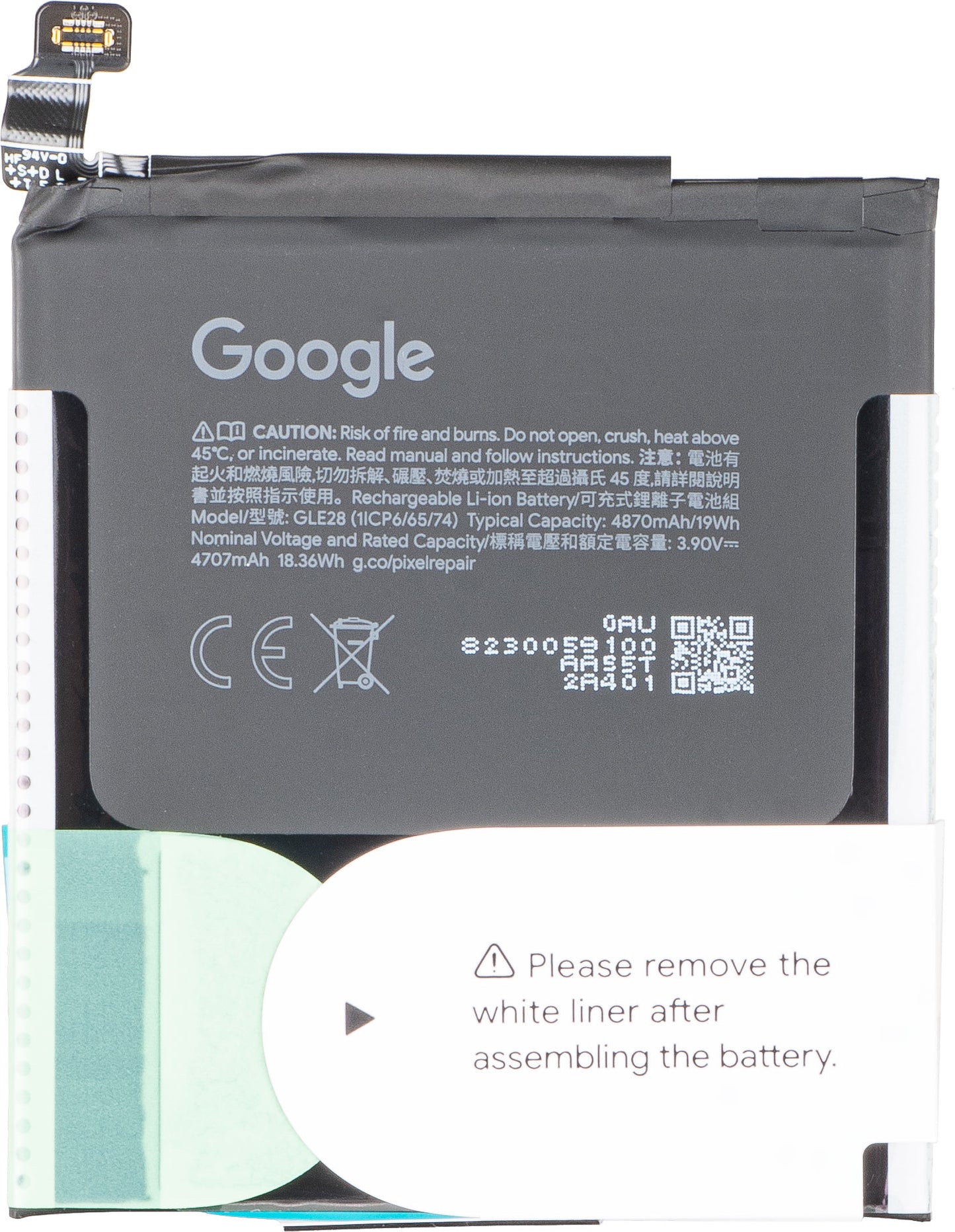 Google Pixel 10 Pro Battery, GLE28, Service Pack G949-01443-00