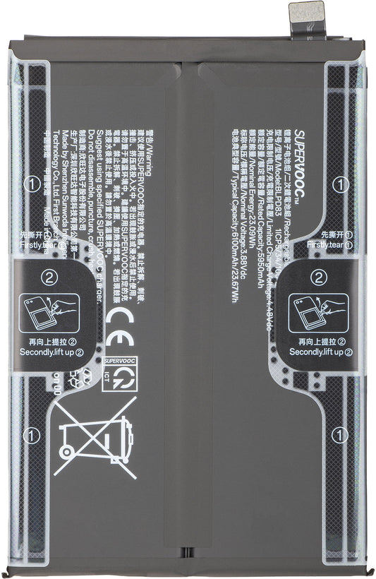 Batteria Oppo A6k / A6x 4G / A6t 4G, BLPD83, Service Pack 621035000401