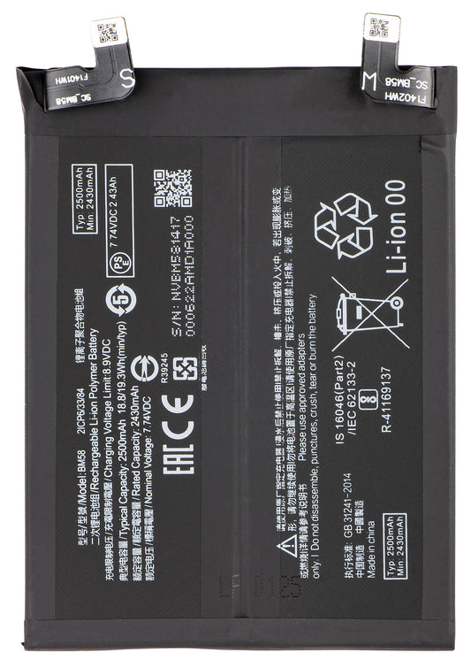 Batteria per Xiaomi 11T Pro, BM58