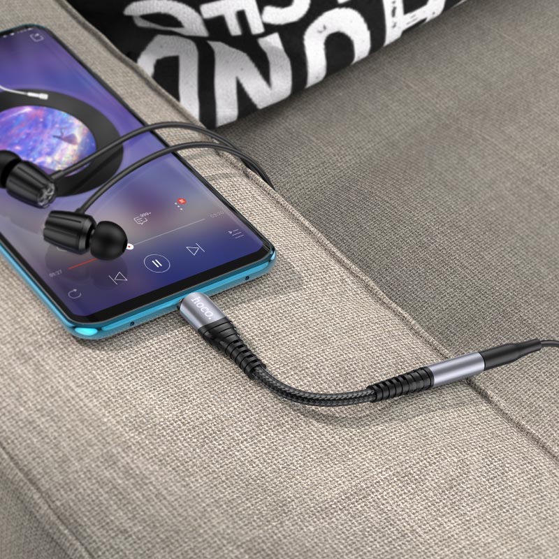 Adattatore Audio USB-C - 3,5mm HOCO LS33, Grigio