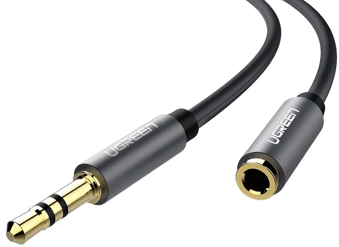 Adattatore Audio 3.5mm - 3.5mm UGREEN AV118, 1.5m, Nero