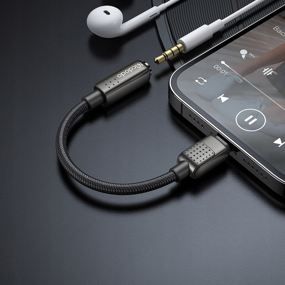 Adattatore Audio Lightning - 3.5mm McDodo CA-5010, Nero